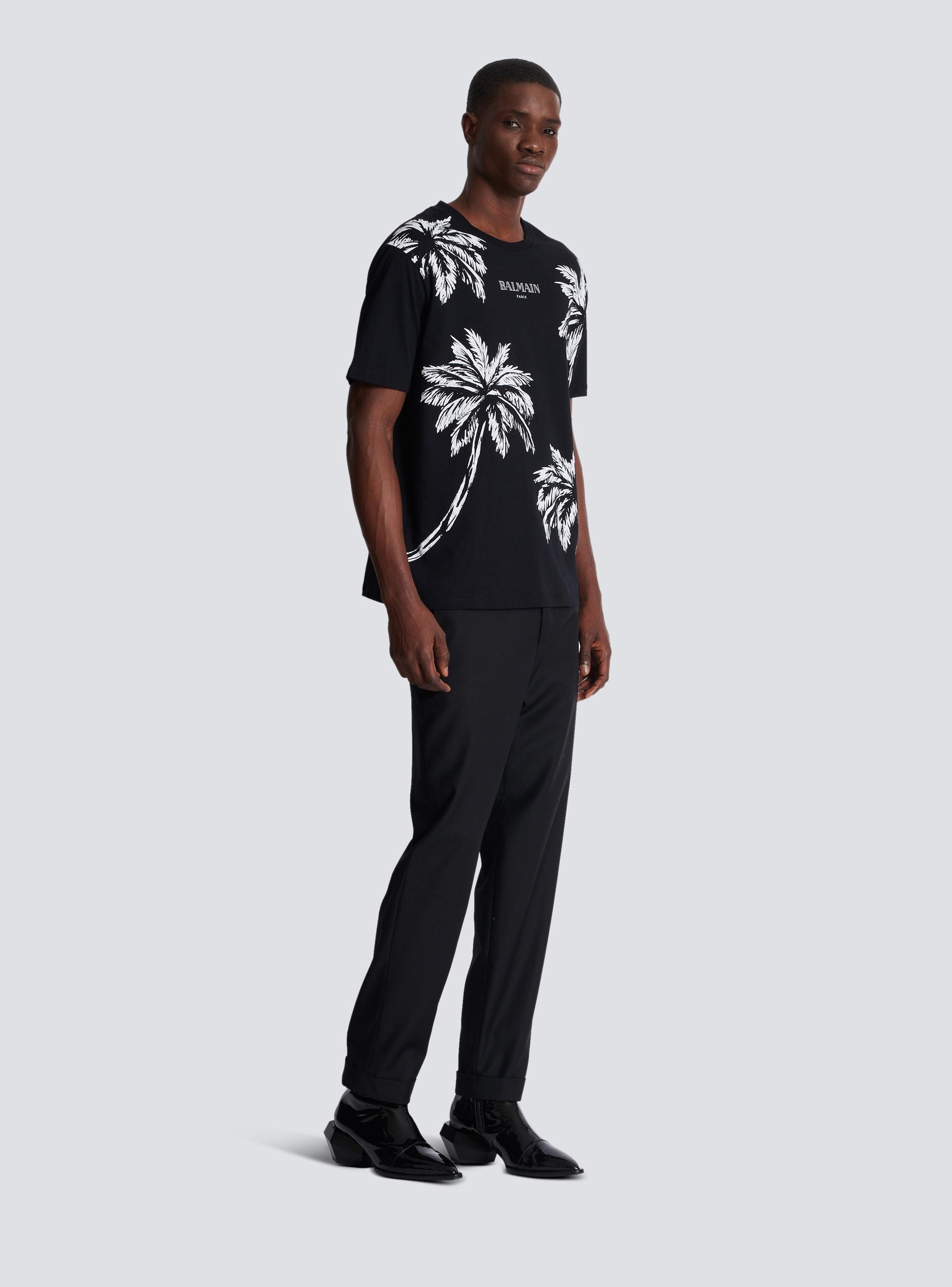 Vintage Balmain T-shirt with palm tree print Product Image