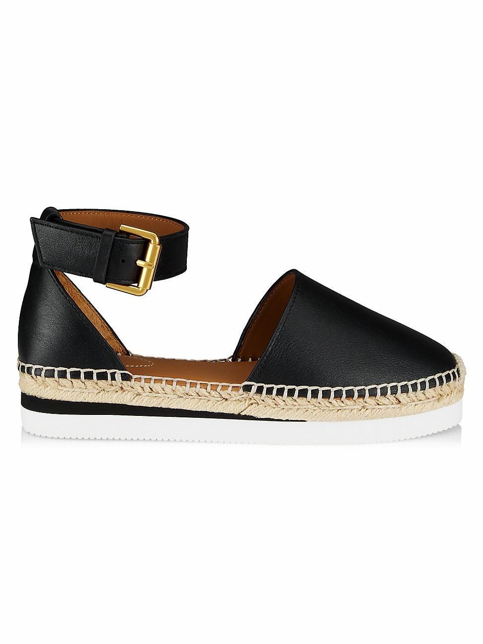 Womens Glyn Leather Espadrilles Product Image