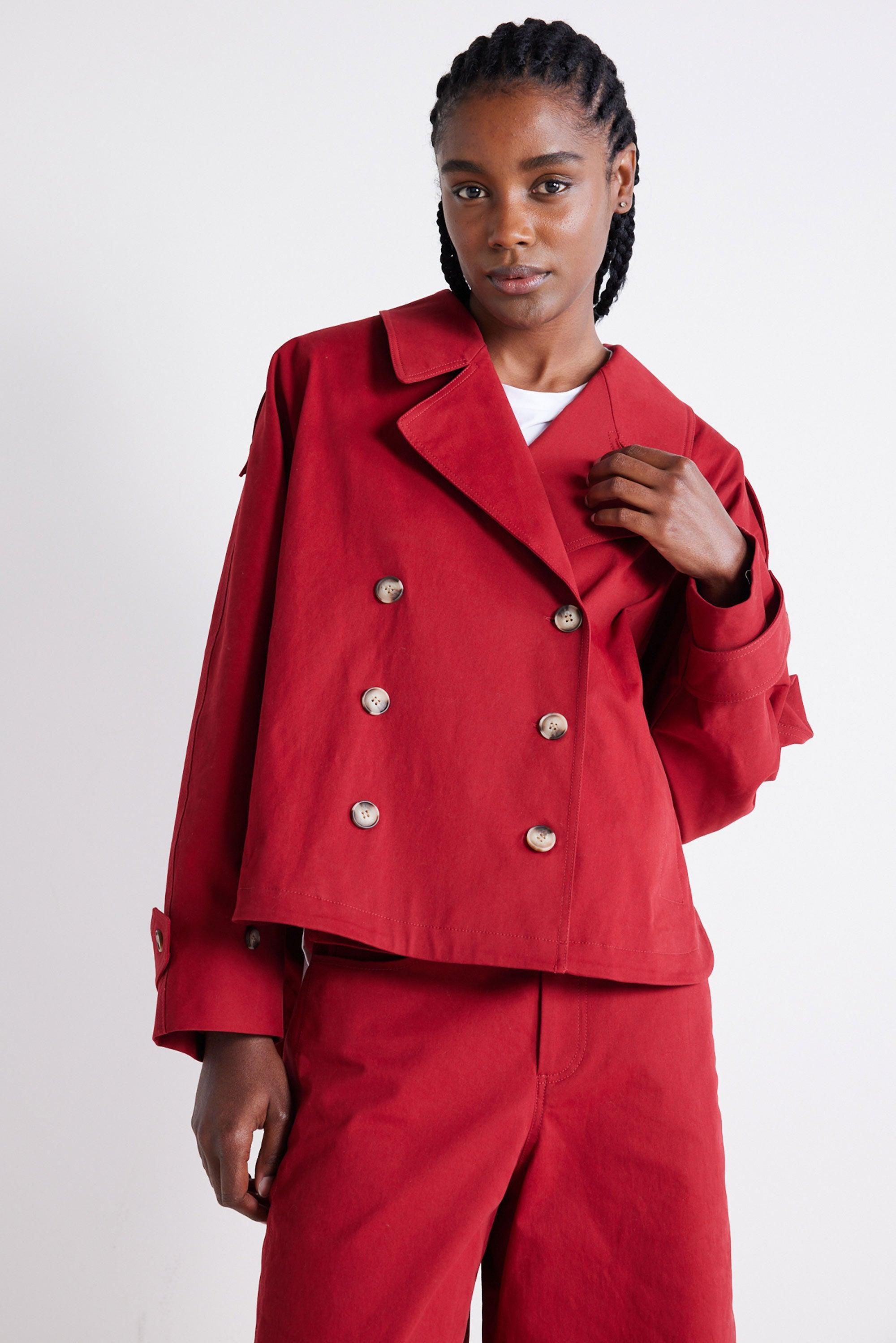 The Oversized Twill Trench Product Image