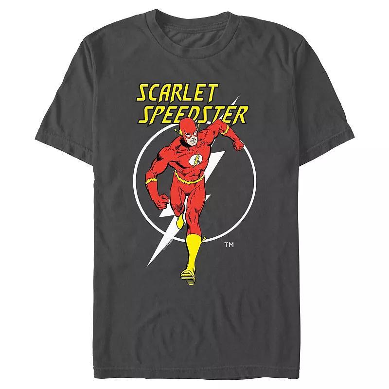 Mens The Flash Scarlet Speedster Graphic Tee Grey Product Image