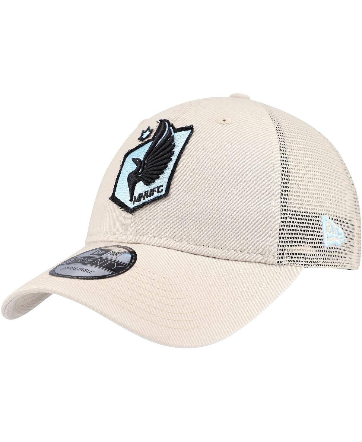 Mens New Era Tan Minnesota United FC Game Day 9TWENTY Adjustable Trucker Hat Product Image