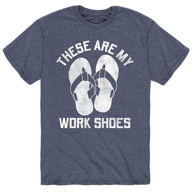 Mens These Are Work Shoes Sandals Tee Product Image