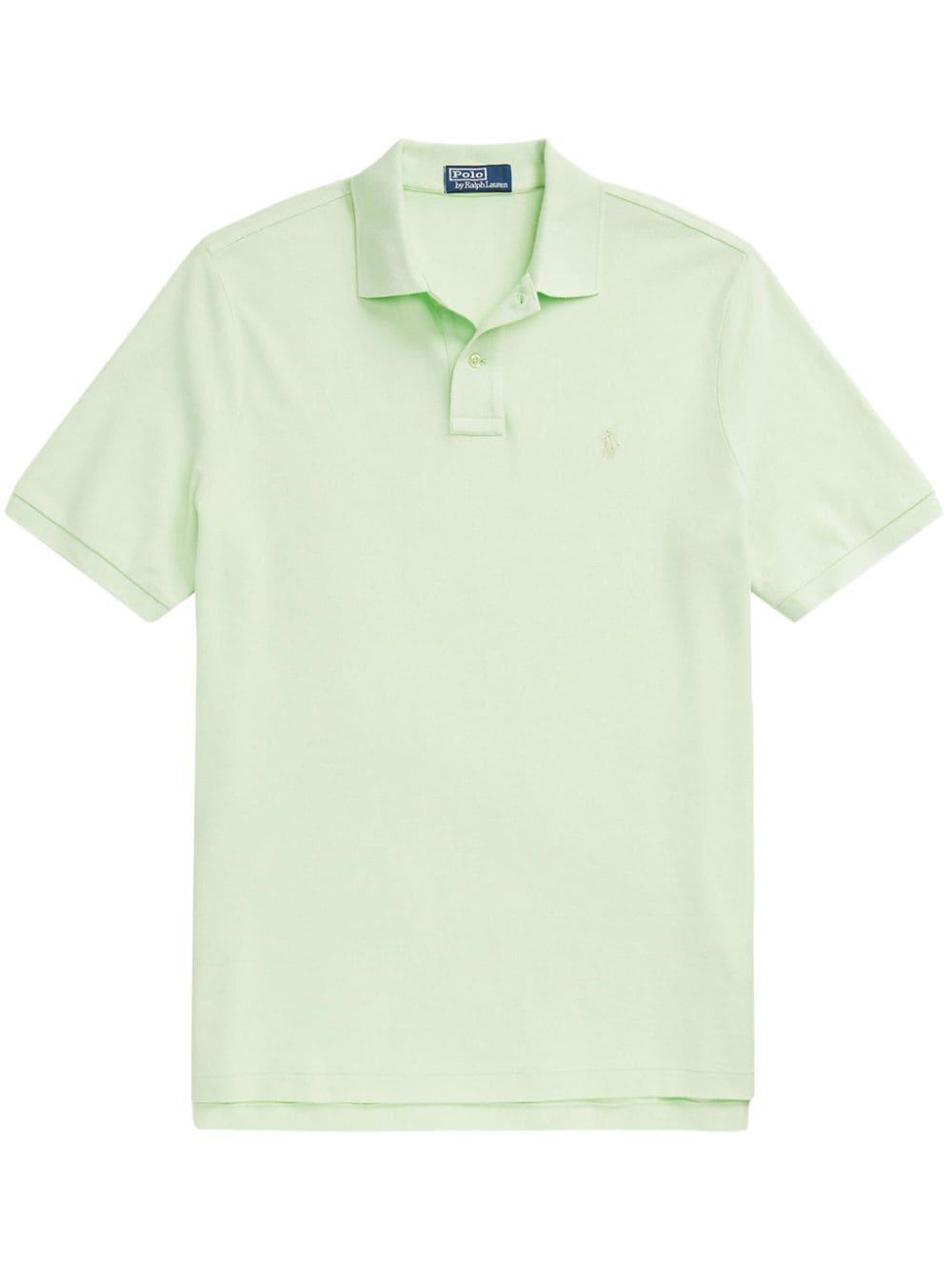 Polo Pony-embroidered Cotton Polo Shirt In Green Product Image