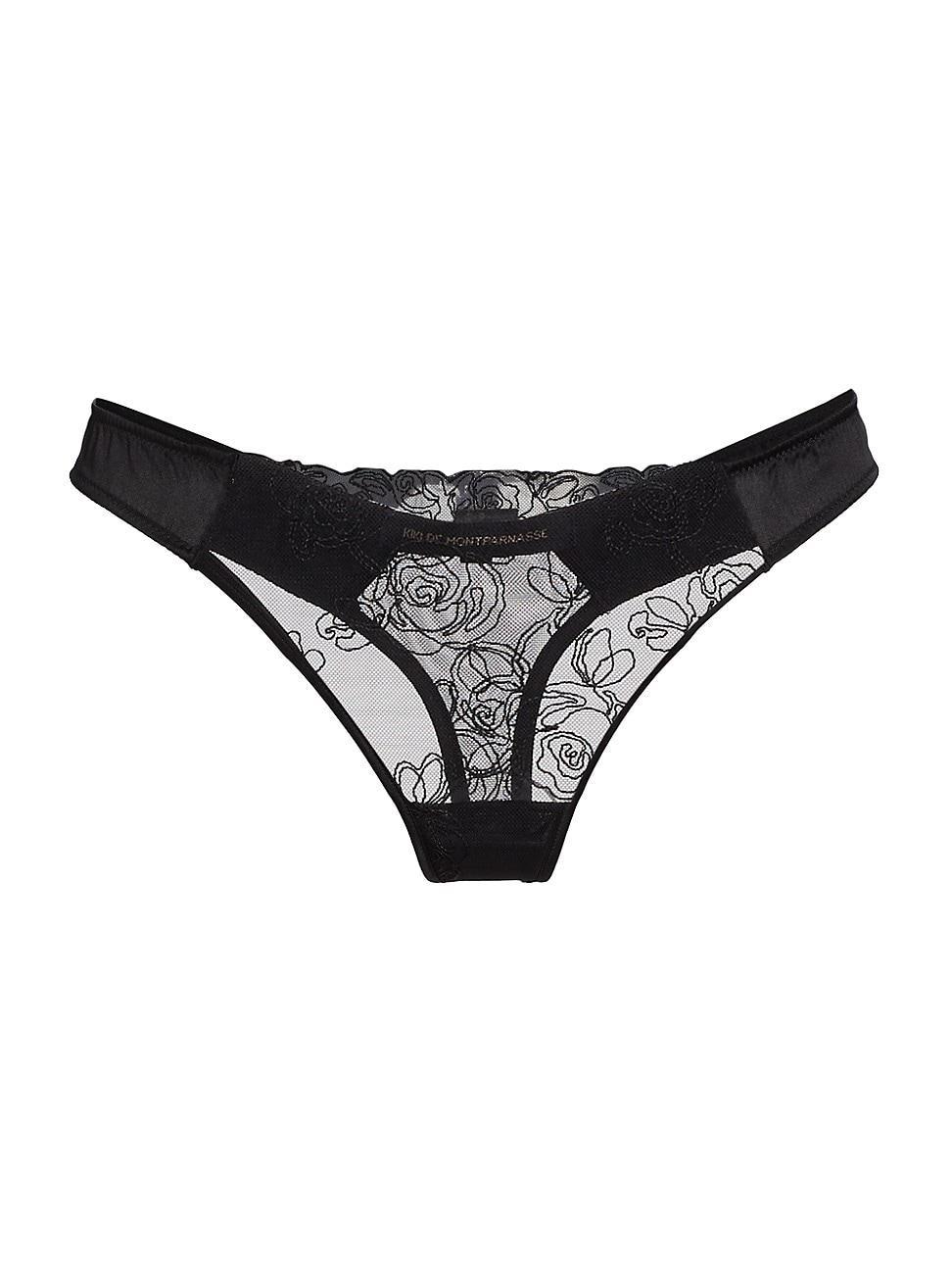 Womens La Rose Lace Thong Product Image