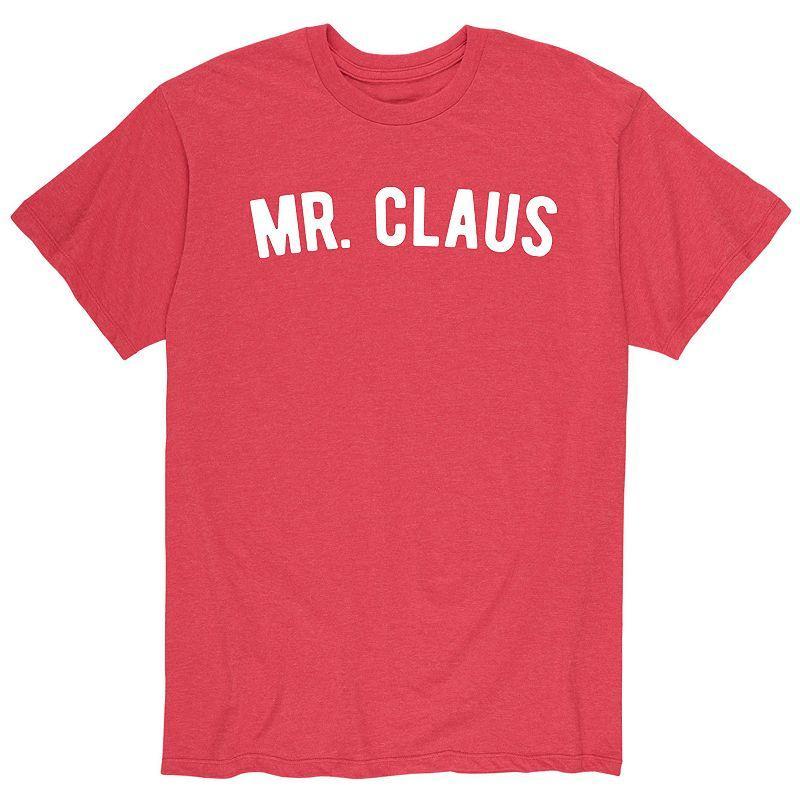 Mens Mr. Claus Tee Grey Red Product Image