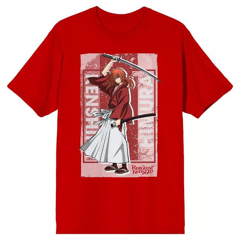 Mens Rurouni Kenshin Himura Short Sleeve Graphic Tee Product Image