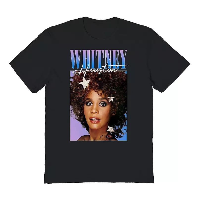 Mens Whitney Houston Stars Graphic Tee Product Image