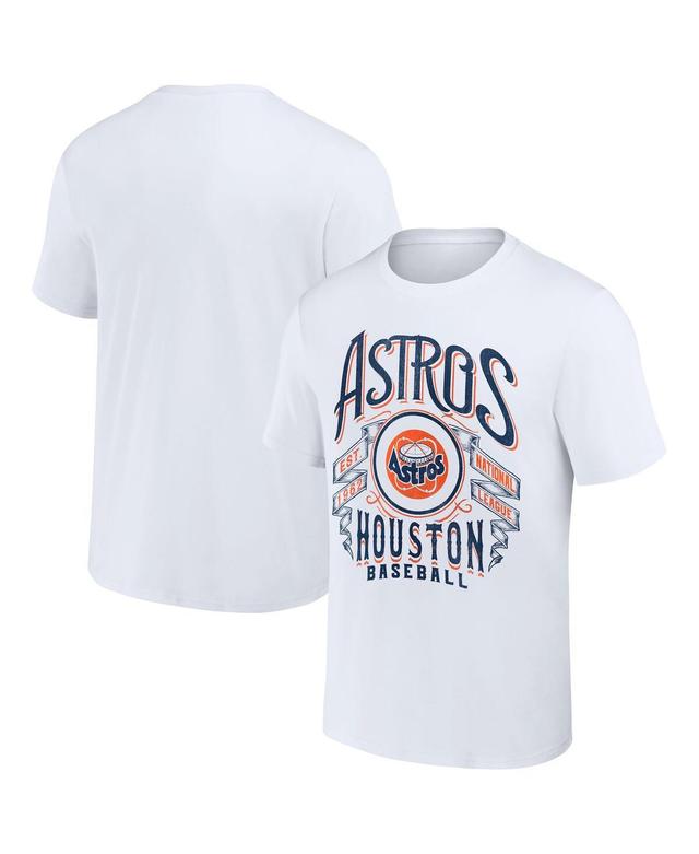 Mens Darius Rucker Collection by Fanatics White Houston Astros Distressed Rock T-shirt Product Image