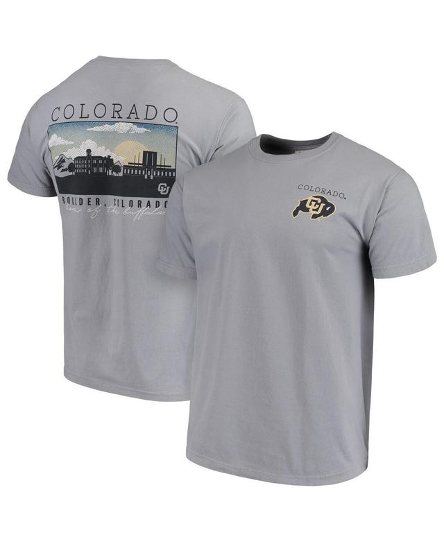 Mens Gray Colorado Buffaloes Comfort Colors Campus Scenery T-Shirt Product Image