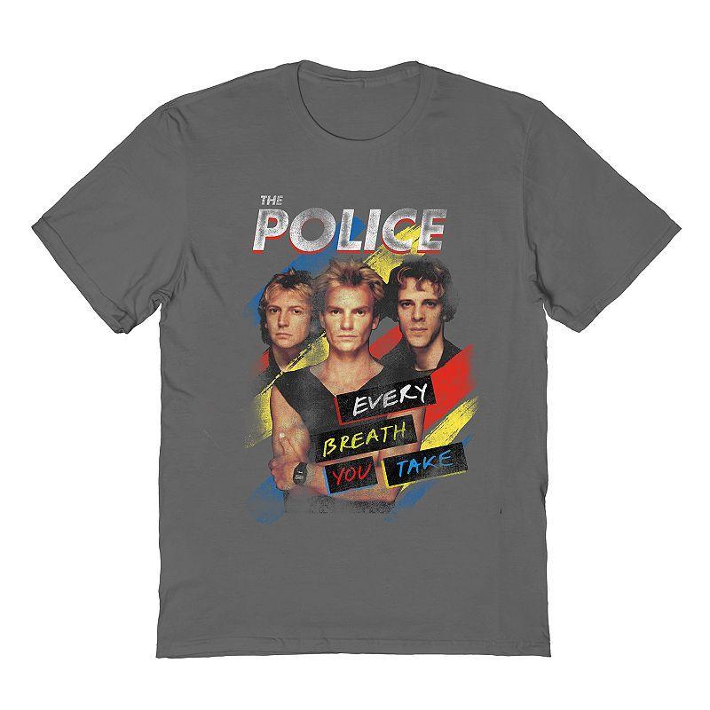 Mens The Police Tee Grey Product Image