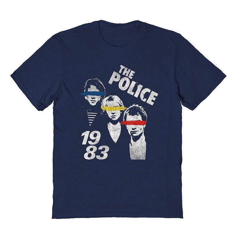 Mens The Police Tee Blue Product Image