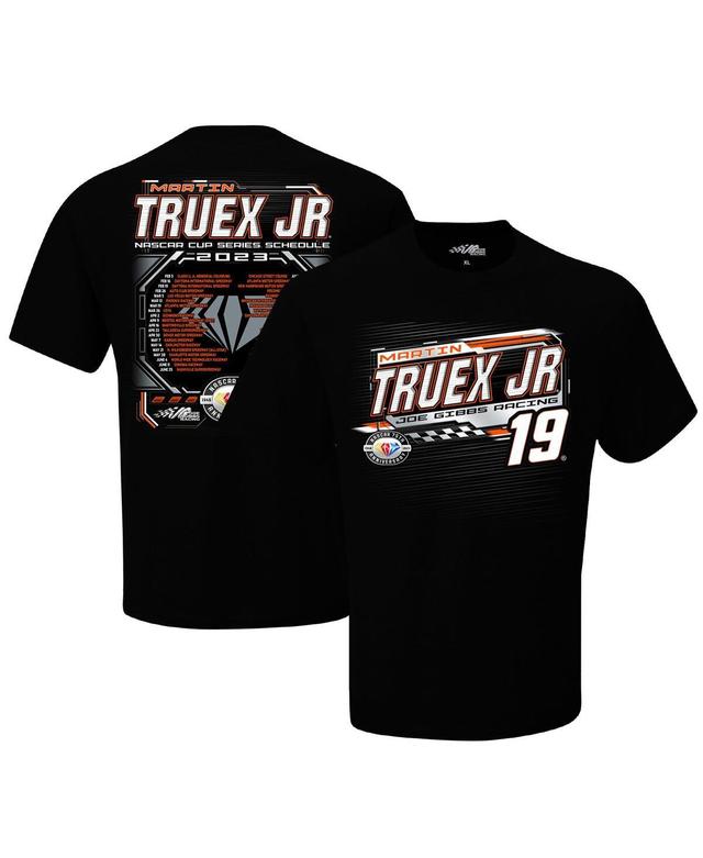 Mens Joe Gibbs Racing Team Collection Black Martin Truex Jr 2023 Nascar Cup Series Schedule T-shirt Product Image