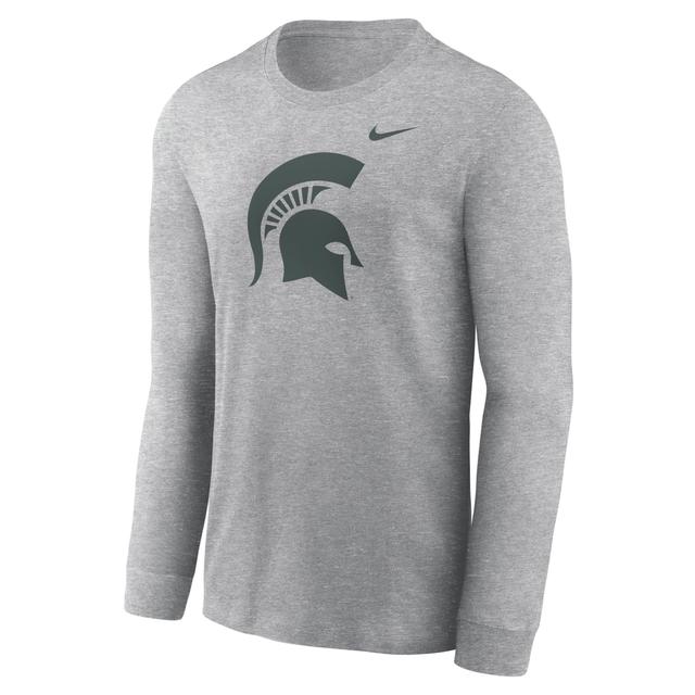 Michigan State Spartans Primary Logo Nike Men's College Long-Sleeve T-Shirt Product Image