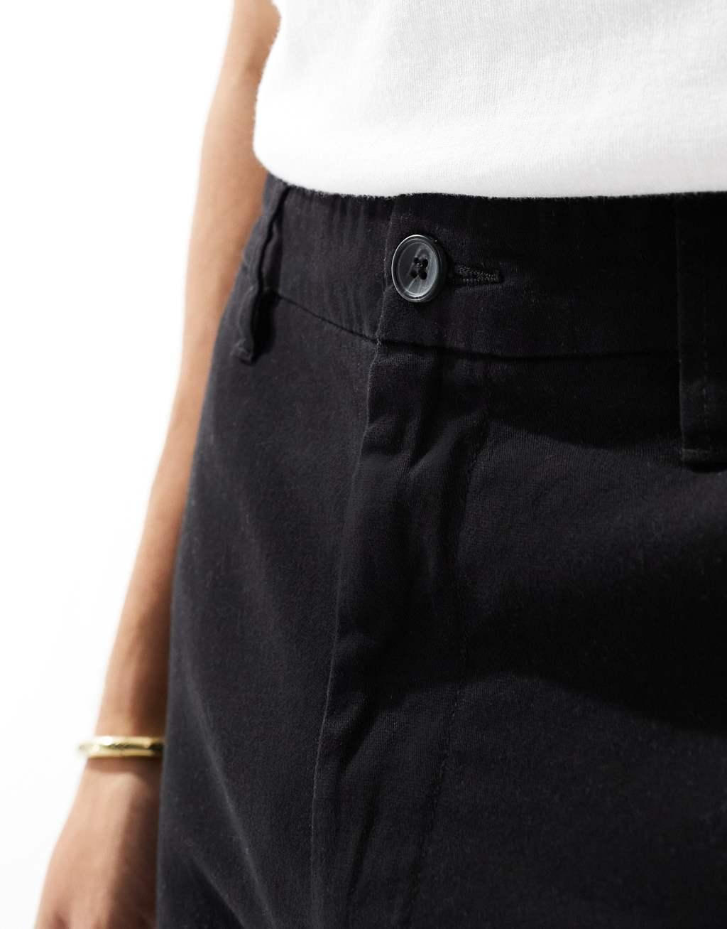 Only & Sons straight fit chinos in black Product Image