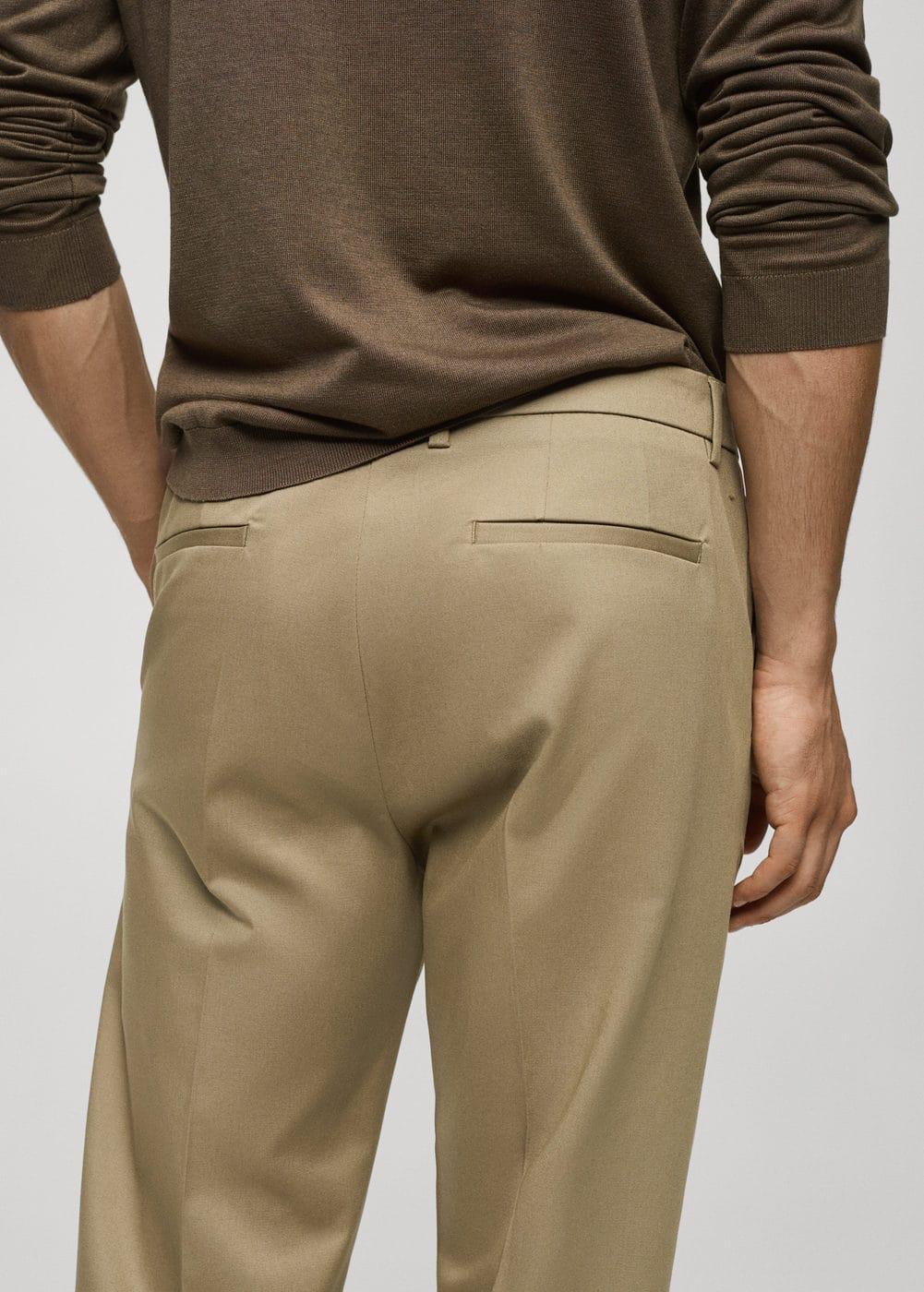 Mango Mens Slim Fit Chino Trousers Product Image