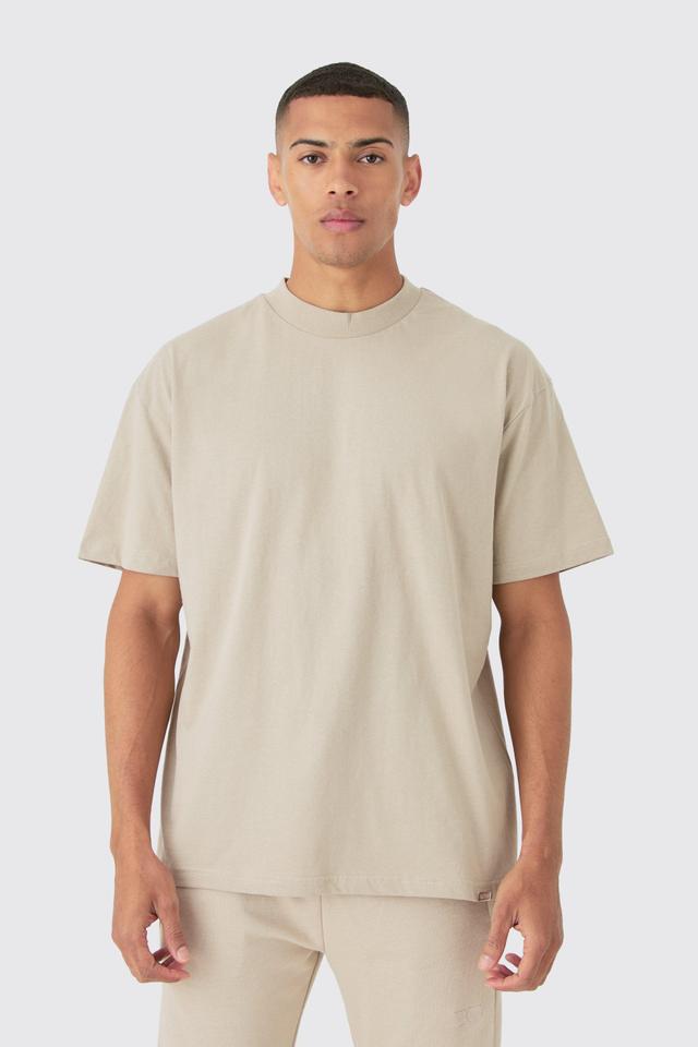 Oversized Extended Neck Heavyweight T-shirt | boohooMAN USA Product Image