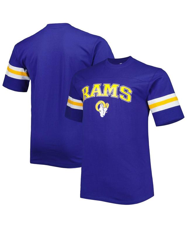 Mens Royal Los Angeles Rams Arm Stripe T-Shirt Product Image