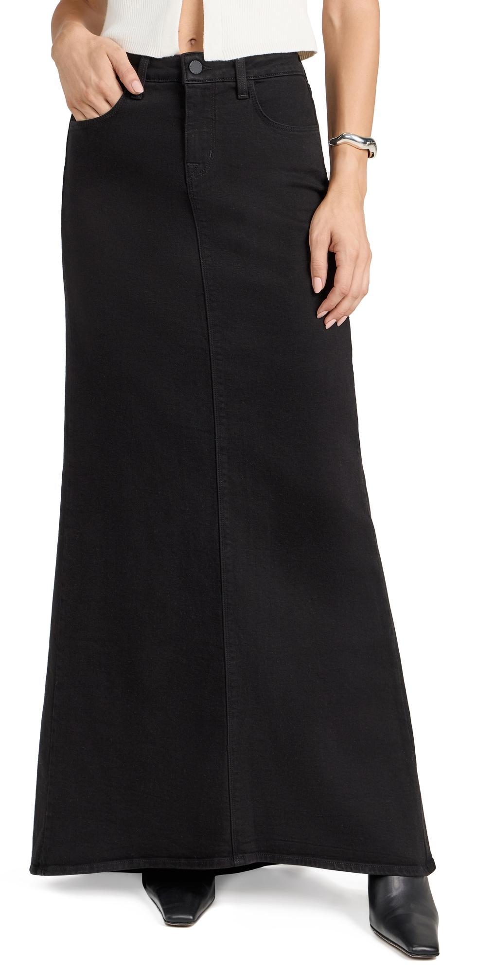 Womens Kailani Denim Maxi Skirt product image