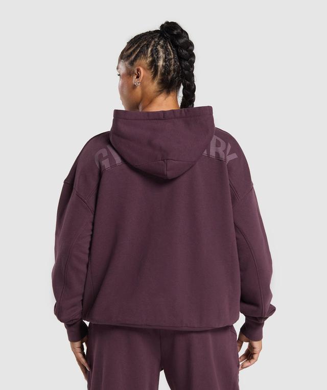 Power Oversized Zip Hoodie Product Image