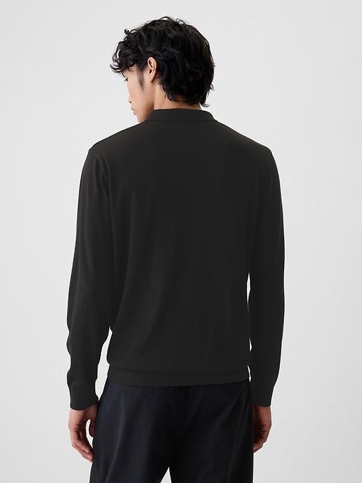 Merino Polo Sweater Product Image