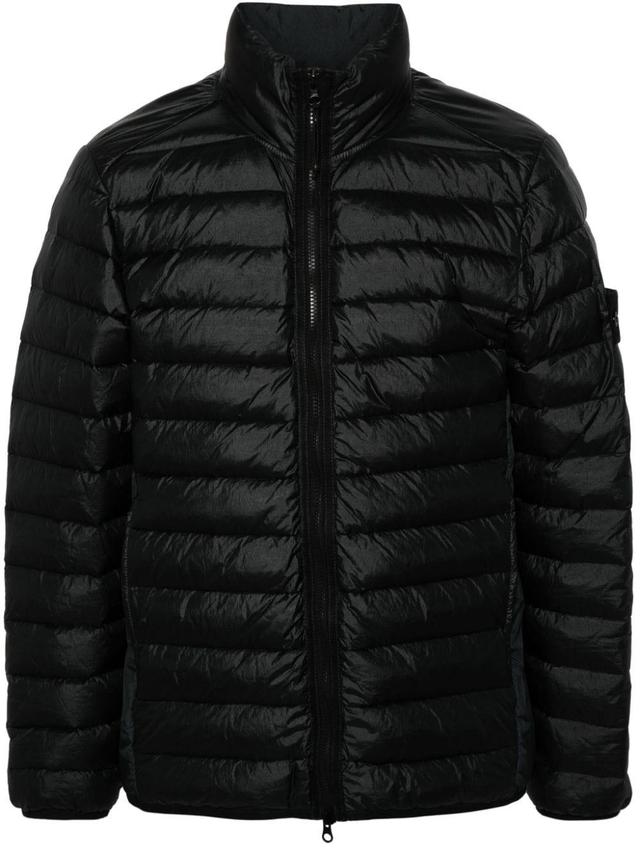 Compass-logo Padded Jacket In Black Product Image