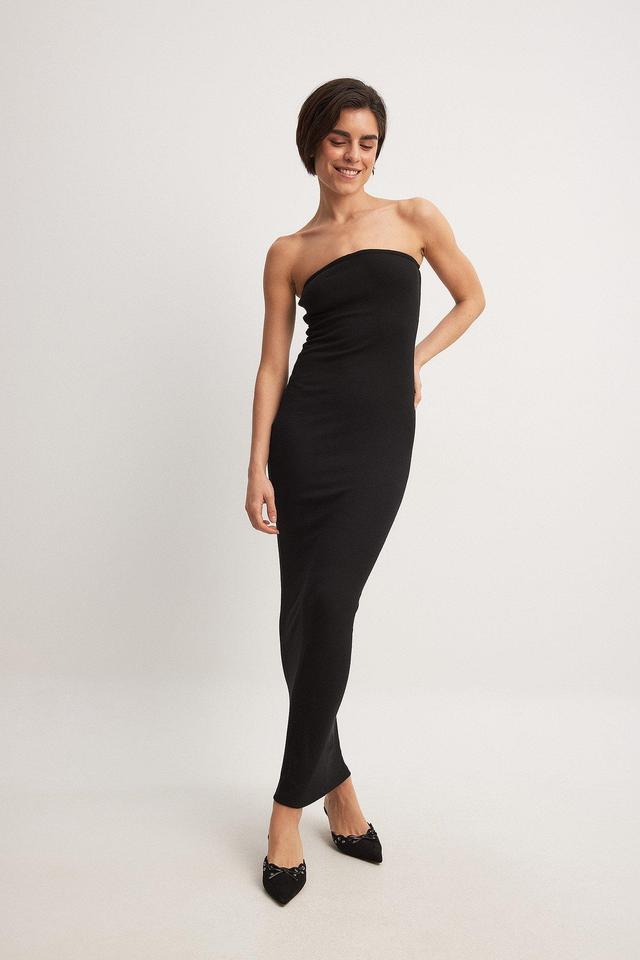 Ribbed Maxi Tube Dress Product Image