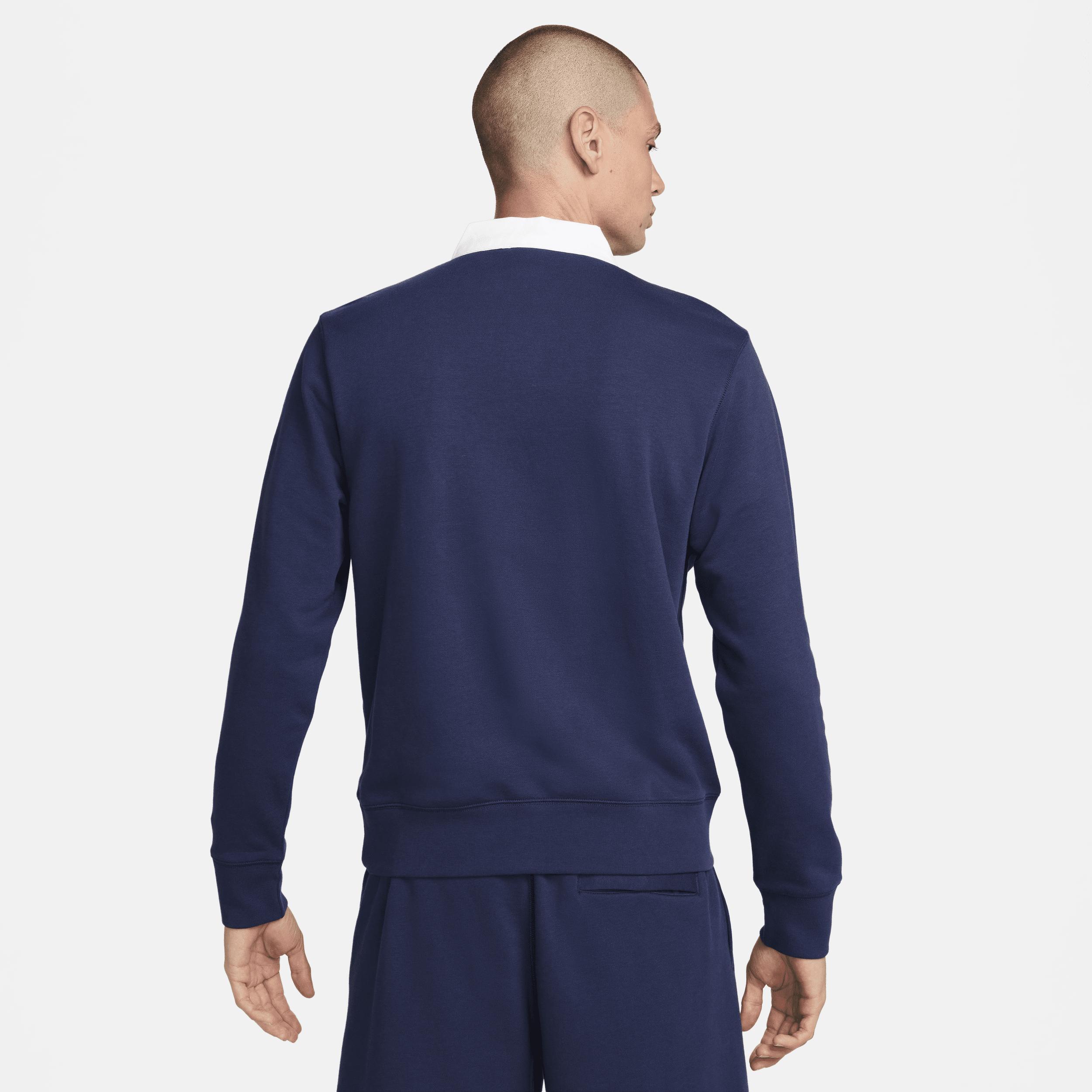 Nike Men's Club Fleece Long-Sleeve Fleece Polo Product Image