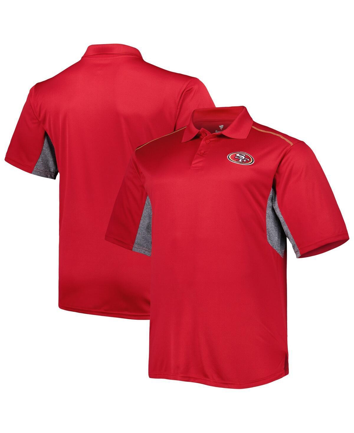 Mens Scarlet San Francisco 49ers Big and Tall Team Color Polo Shirt product image