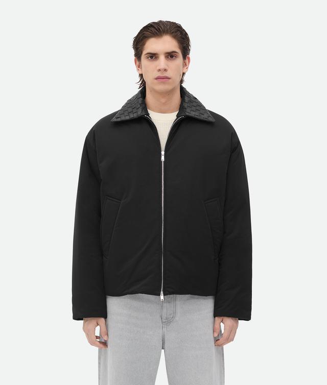 Men's Tech Nylon Puffer Jacket in Black Product Image