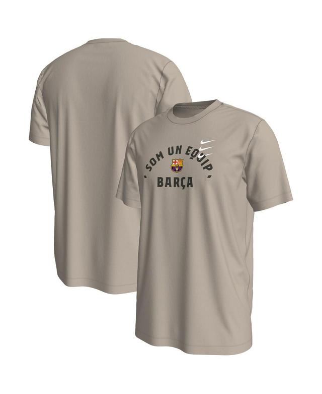 Mens Nike Tan Barcelona Verbiage T-shirt Product Image