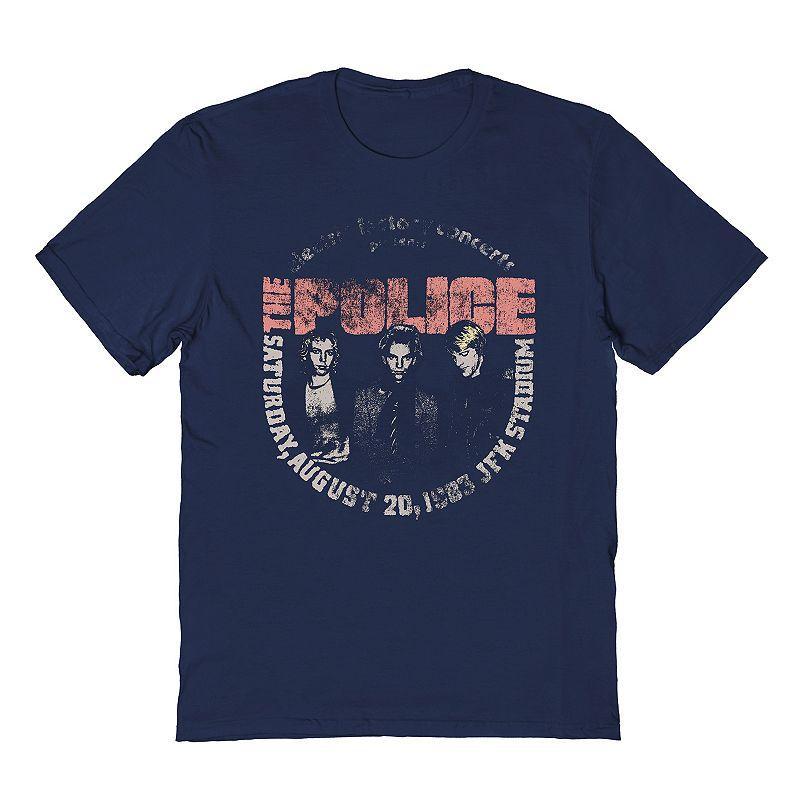 Mens The Police Tee Blue Product Image