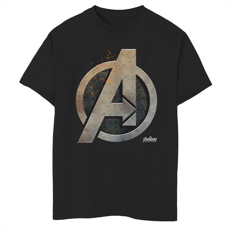 Mens Marvel Avengers Infinity War Steel Shield Graphic Tee Product Image