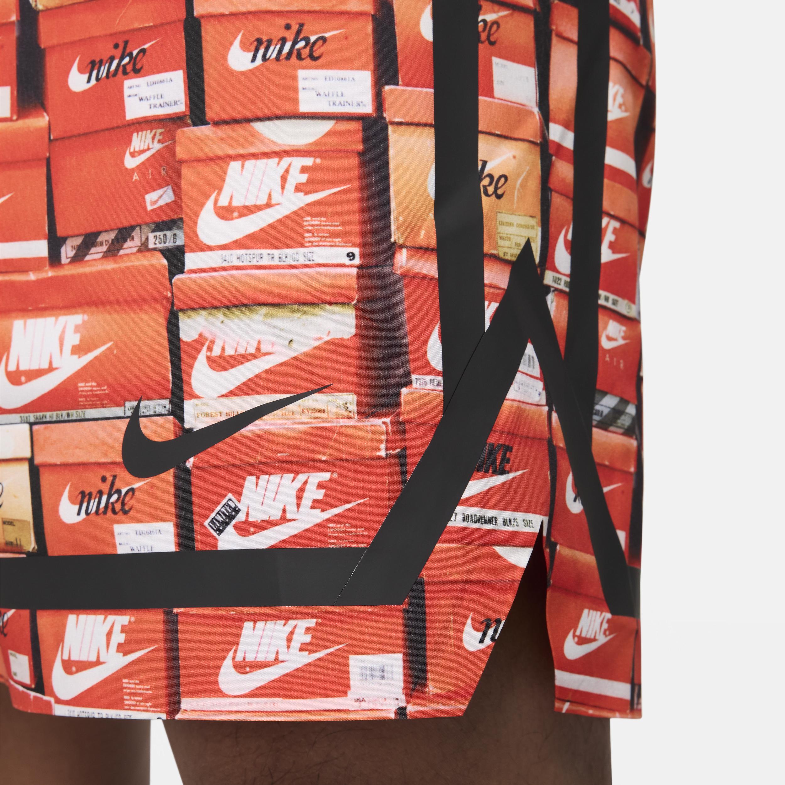 Nike Mens Nike Stacked Fadeaway 9 Boardshorts - Mens Orange/Black Product Image