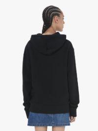 HOODIE WITH LOGO EMBROIDERY in black | JW Anderson US  Product Image