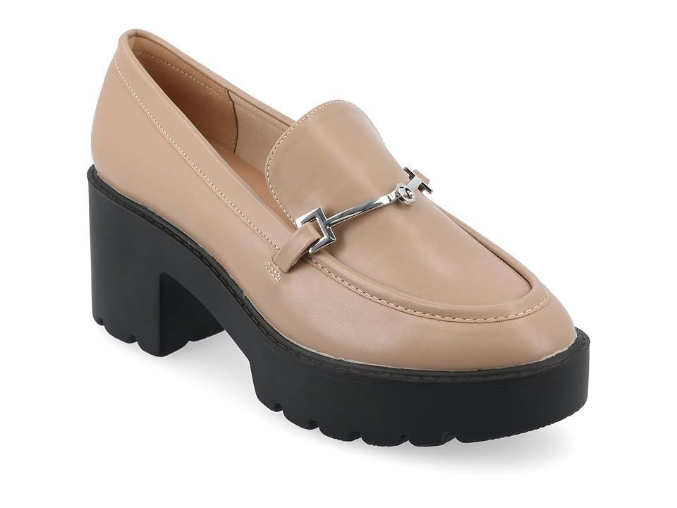 Journee Collection Kezziah Tru Comfort Foam Womens Heeled Loafers Product Image