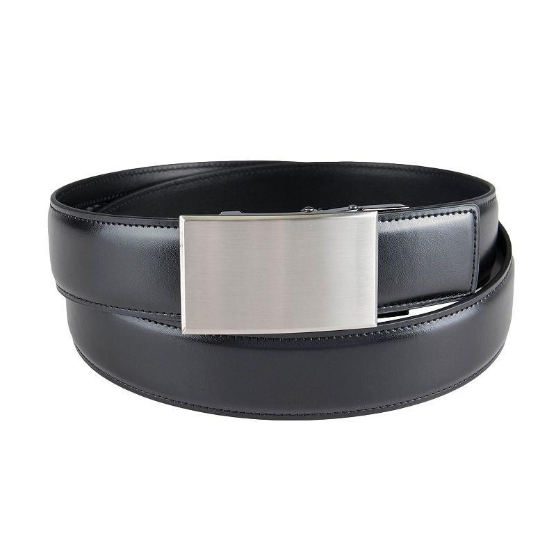 Mens Dockers Custom Fit Track Lock Plaque Buckle Dress Belt Product Image