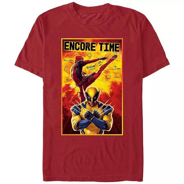 Mens Marvel Deadpool And Wolverine Encore Time Graphic Tee Red Product Image