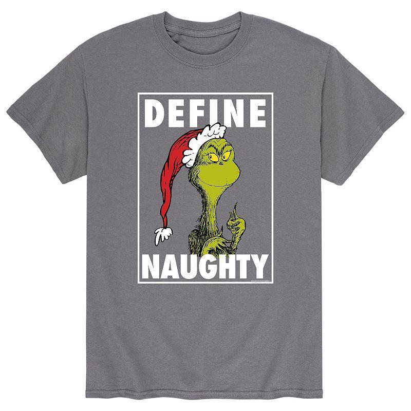 Big & Tall Dr. Seuss Define Naughty Tee, Mens Med Blue Product Image