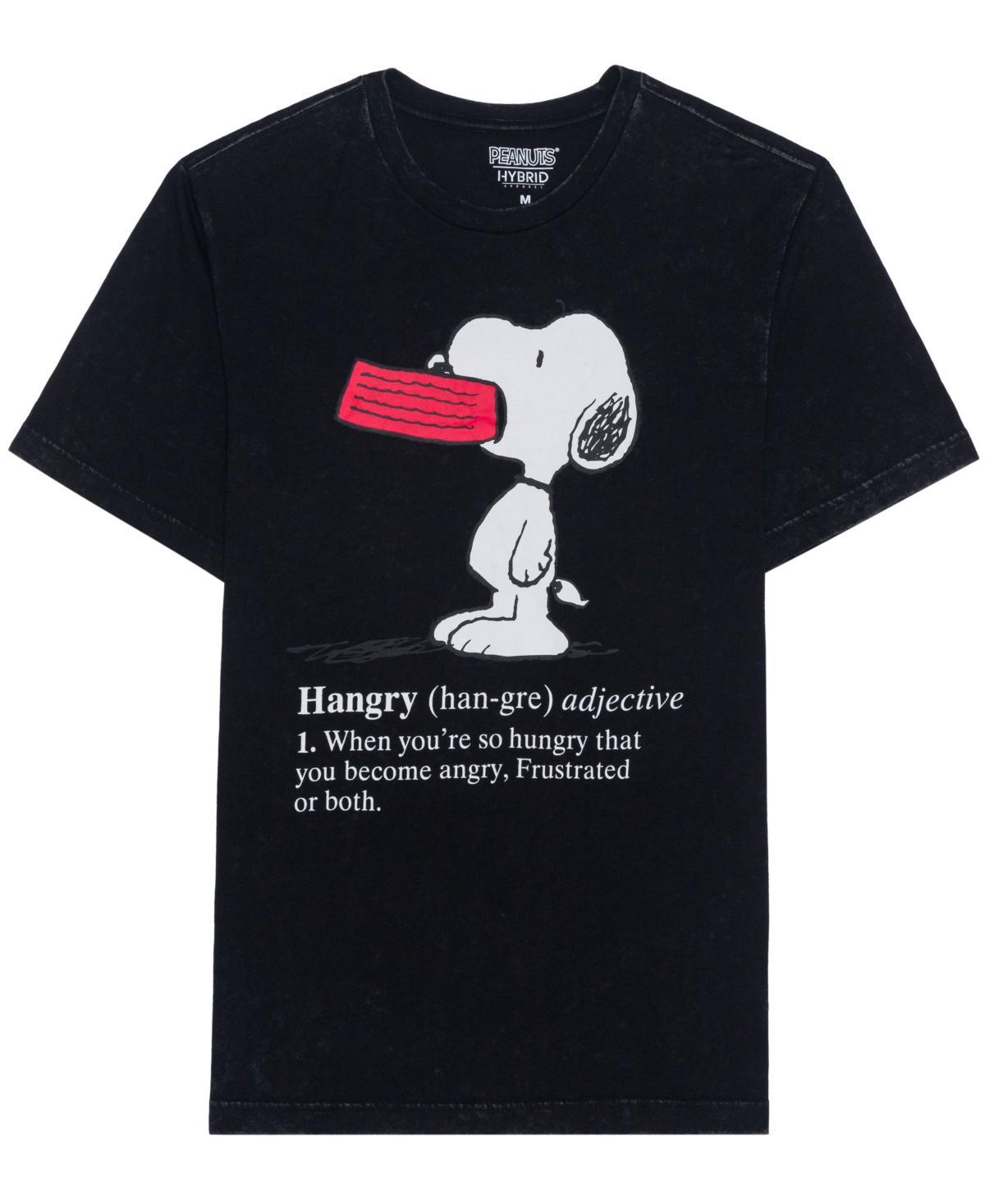 Mens Hangry Snoopy Mineral Wash Short Sleeve T-shirt Product Image