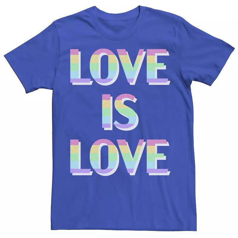 Mens Love Pride Text Tee Product Image