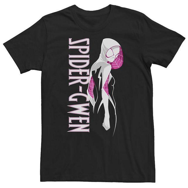 Big & Tall Marvel Spider-Man Spider-Gwen Portrait Tee, Mens Black Product Image