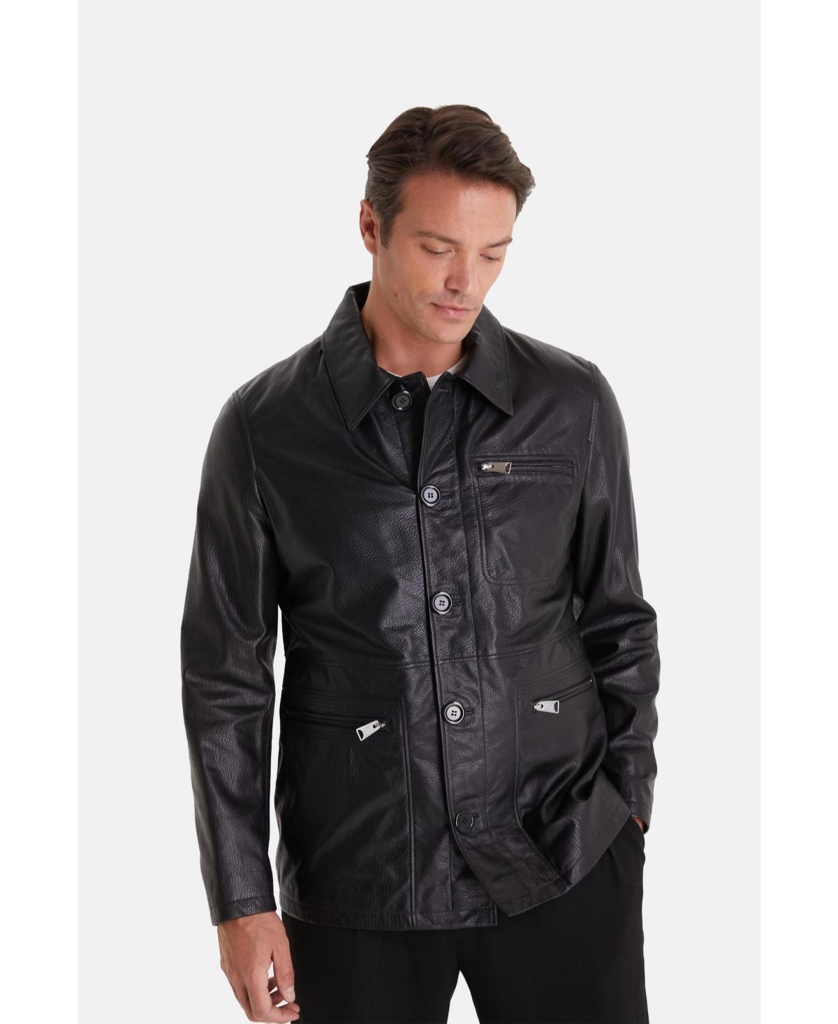 Furniq Uk Mens Safari Coat Black Product Image