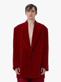 OVERSIZED VELVET BLAZER in red | JW Anderson US  Product Image