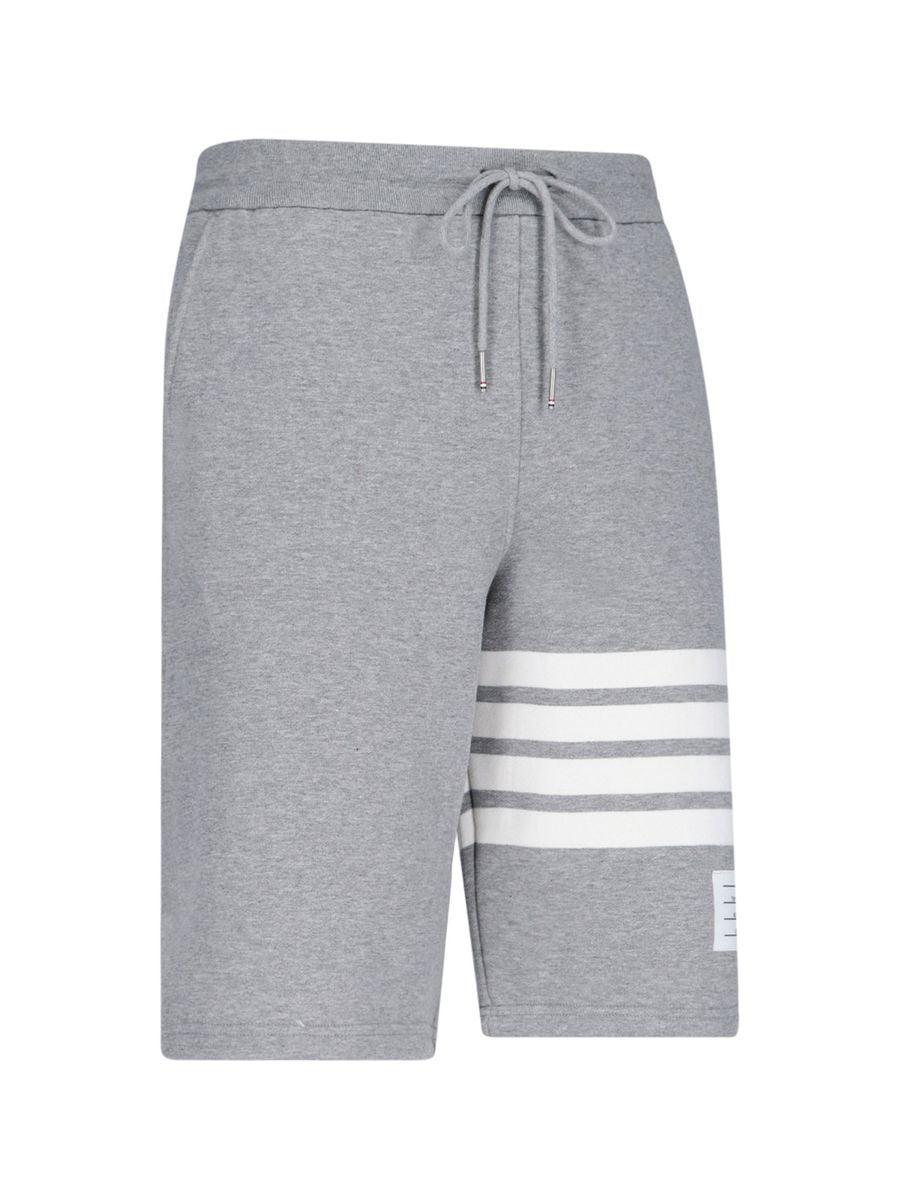 THOM BROWNE Trousers In Grey Product Image