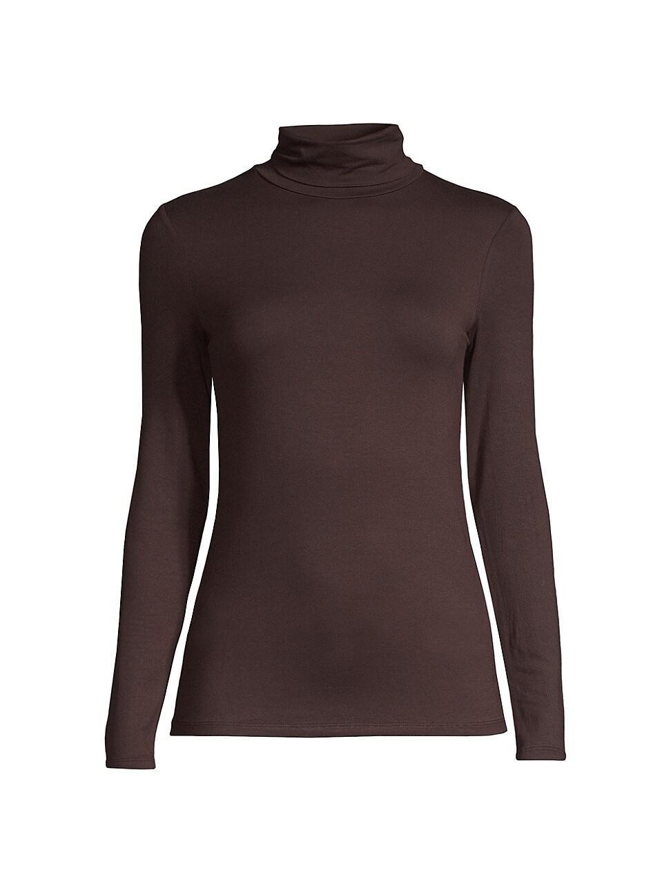 Womens Soft Touch Turtleneck Top Product Image