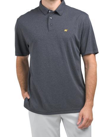 Heather Twill Golf Polo T-shirt for Men Product Image