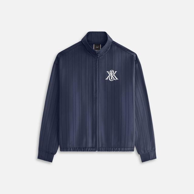 Kith Women Wrenley Satin Crest Track Jacket - Nocturnal Female Product Image