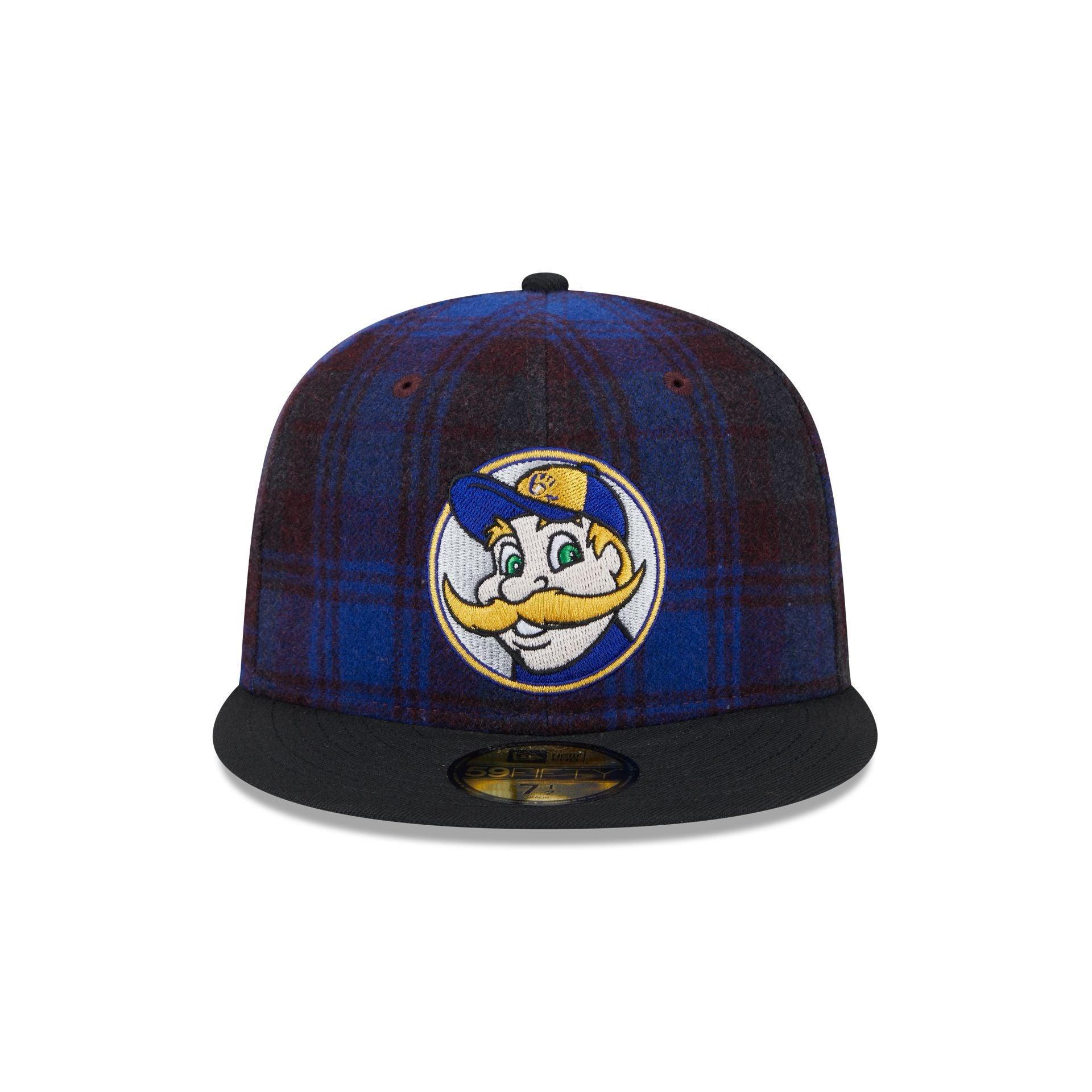 Milwaukee Brewers Mascot Plaid 59FIFTY Fitted Hat Male Product Image