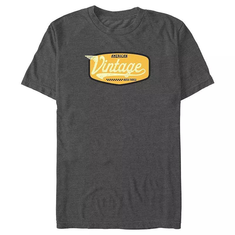 Big & Tall American Vintage Auto Parts Graphic Tee, Mens Grey Heather Product Image