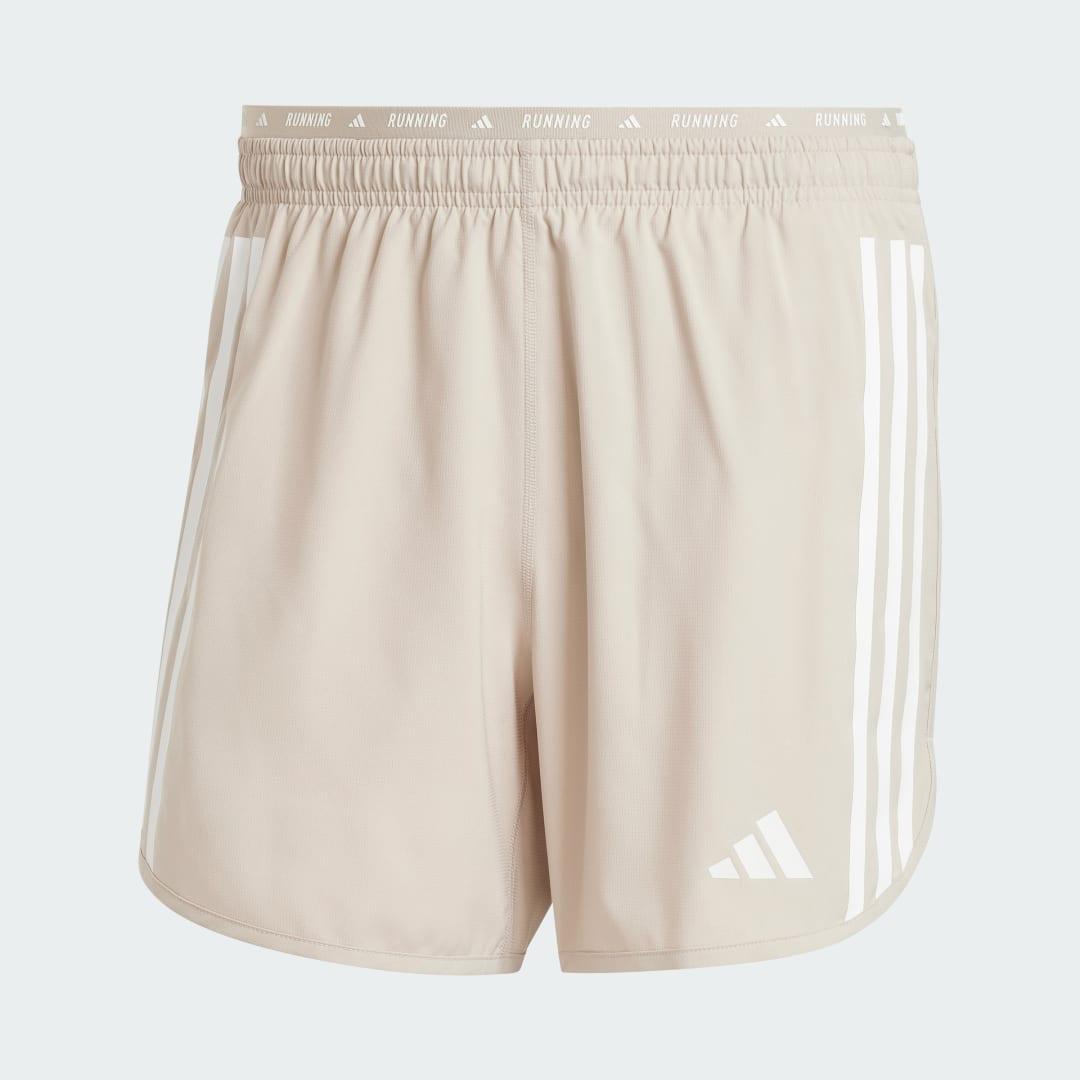 adidas Own the Run 3-Stripes Shorts Preloved Scarlet S 9 Mens Product Image